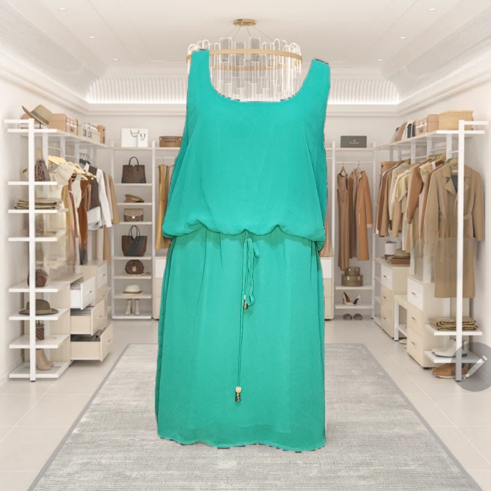 XL-green dress
